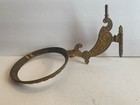 Antique Cast Iron Wall Mount Oil Lamp Sconce 