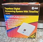 Vintage 1999 At t Tapeless Digital Answering Machine As45 W  Time   Day No Tapes