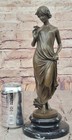 Sculpture Elegant Signed Art Nouveau Bronze Statue Original Decorative Figurine