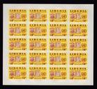 Liberia 338-340  C70  Full Set Of Imperforate 1952 United Nation Sheets  Mint Nh