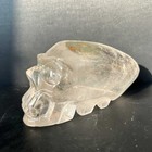 0 86lb Top Natural Clear Quartz Carved Skull  Realistic  Crystal Healing Skull