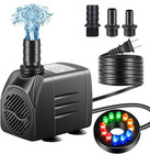 290 Gph Aquarium Water Pump Adjustable Submersible Pump For Fish Tank Statuar Us