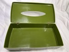 Mitchell Gould Mcm Avocado Green Tissue Box Cover With Gold Hardware