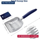 Cat Litter Scoop  Aluminum Alloy Sifter  Kitty Metal Scooper  Deep Shovel  Long