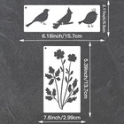21pcs Flower Stencils For Painting - Reusable Wildflower Stencils With Flowers