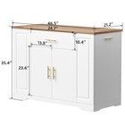 46  Kitchen Island Large Rolling Islands With Trash Can   Storage Drawer Cabinet