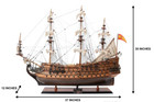 Semi-built San Felipe Tall Ship Model 37  Wooden Spanish Galleon Vessel New