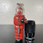 Vintage Moon Explorer Red Robot  Yoshiya 1962 Wind Up Working Parts Collectible 
