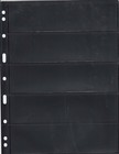100 Lighthouse Vario 5s Stamp Stock Pages 5 Row Double Side Archival Black Sheet