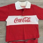 Coca Cola Vintage Baby Rugby Outfit Top   Pants Collared Collectible Vtg Sweats