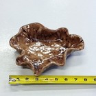 Large Vintage Ceramic Handmade Art 1967 Speckled Mod Ashtray Rare 7 5 