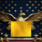 24 Karat Trump Gold Bar - 1 Gram Splits Into 7 5 Grains Each K