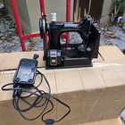Singer Featherweight 221k Sewing Machine 1955 Working Light W case   Extras