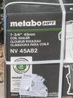 Metabo Hpt Nv45ab2 Coil Roofing Nailer 1-3 4  New Sealed