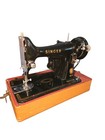 Vintage Singer 99k Sewing Machine With Pedal   Original Case Tested Video