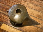 Vintage Cast Bronze Bow Light Red green Lens 9  Long New Led wiring  Nice Patina