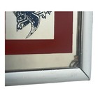 Vintage Budweiser Lager Beer Anheuser Busch Mirror Bar Sign 11 x14  Ad