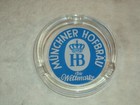 Vintage German Munchner Hofbrau Weltmarke - Glass Ashtray - Great Shape 