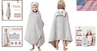 Soft Terry Cotton Hooded Bath Towel 50 x24  - Adorable Cat Design For Toddlers