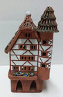Vintage German Incense Burner Handarbeit Handmade Ceramic Clay House