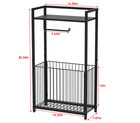 Freestanding Toilet Paper Holder With Storage Shelf     Bathroom Tissue Roll Stand
