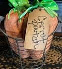 Sm  Primitive Wire Egg Basket Easter Bucket Metal Vintage Retro Easter