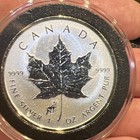  1  2015 Canada  5 1oz 9999 Silver Maple Leaf Lunar  sheep Privy  Rev Proof Coin