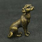 Solid Brass Dog Figurine Small Statue Home Ornaments Animal Figurines Gift
