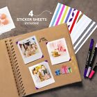 Zenacolor Scrapbook   Photo Album Memory Book  80 Pages 8x8 Inch  Wedding  Brown