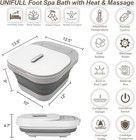 Collapsible Foot Spa Bath With Heat And Massage Rollers  Bubble  Foot Pedicure K