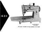 Singer 431 431g Sewing Machine User Manual - Steel Wire Binding - Tough Covered