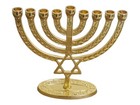 Hanukkah Menorah 9 Branch Lamp In Elegant New Design Judaica Art Star Of David