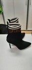 Women s Black Fashion High Heel Sock Ankle Boots New Sexy Slip-on Shoes Confront