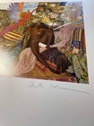 Carlos Santana Hand Signed Abraxas Lithograph Cover Art Print Mati Klarwein