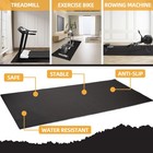 Elevon 2  X 4  High Density Gym Fitness Equipment Mat  Floor Protection  Black