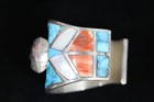 Vintage - Navajo - Sterling  Silver Watch Cuff - Handstamped From Silver Wolf