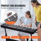 61 Key Digital Keyboard Piano Electric Portable 200 Tones 200 Rhythms