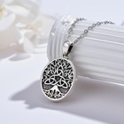 Locket Necklace 925 Sterling Silver Tree Of Life Necklace Good Luck Locket Pe   