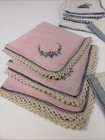 Lot Of 18 Vintage Cutter Craft Linens Embroidered Fabric Napkins Towel Retro