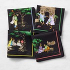 Sheila Bridges X Williams Sonoma Harlem Toile Cocktail Napkins Set Of 4 New