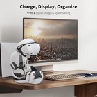 4-in-1 Controller Charging Station For Psvr2 And Ps5  Dual Charging Dock With Vr