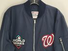 Mlb Washington  Nationals World Series 2019 Nylon Mens Full Zip Jacket Size L 