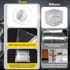 2 Pack Assembled Baseball Display Case  Uv-blocking Acrylic Baseball Holder D   