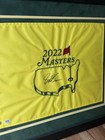 Scottie Scheffler Signed 2022 Masters Flag Professionally Framed Psa Dna Coa 