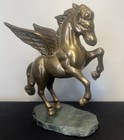 Vintage Aldon Solid Brass Pegasus Winged Horse Fantasy Figurine Art Deco  1981