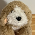 Fao Schwarz Puppy 13  Beige White Plush Dog Lying Down 2024