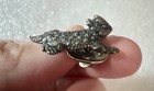 Vintage Sterling Silver 925 Horned Toad Tie Tack Lapel Pin - 4 Grams