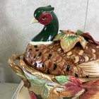 Vintage Collectable Fitz And Floyd Autumn Pheasant Soup Tureen