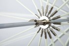 4634 7-feet White With Black Cover Parabolic Umbrella