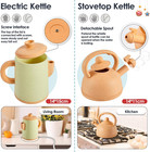 Buyger Pretend Play Kitchen Accessories Toys Set  Cookware Pots And Pans Cooking